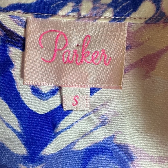 Parker Purple and Blue Blouse A0224 - Picture 2 of 3